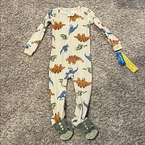 Carter's 3T Dinosaur Footed Pajamas